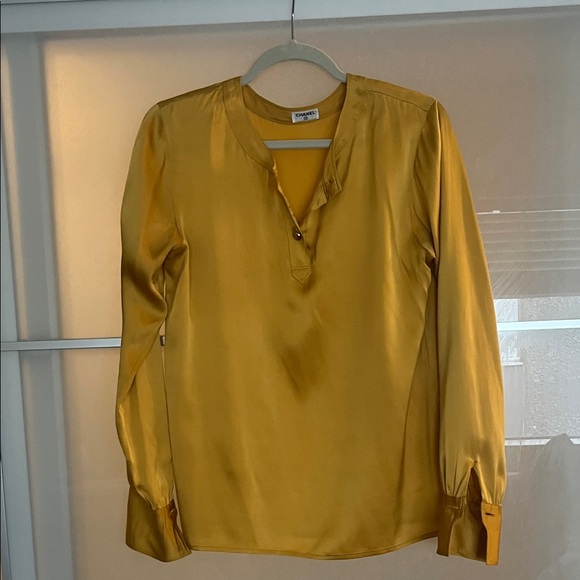 CHANEL Mustard Yellow Camisole Top - Picture 2 of 2